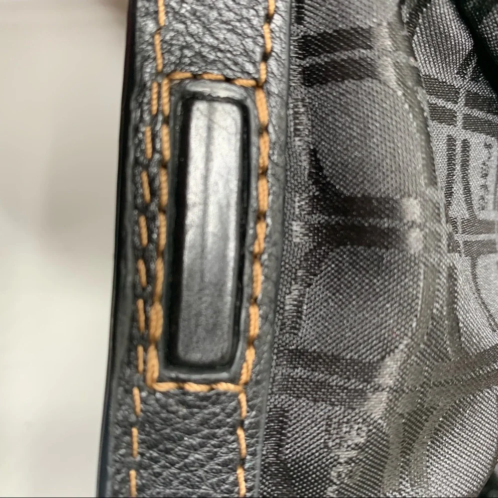 Rafe Leopard Print Clutch with Black Patent Trim and Gold Hardware